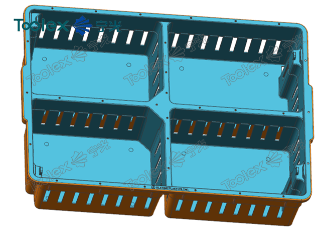 Plastic Injection Mould for Chicken box crate storage