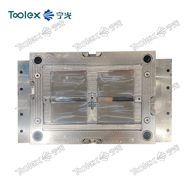 Injection mould for plastic plate