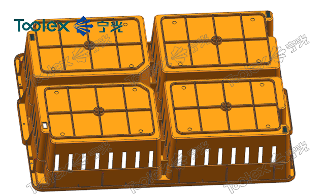 Plastic Injection Mould for Chicken box crate storage